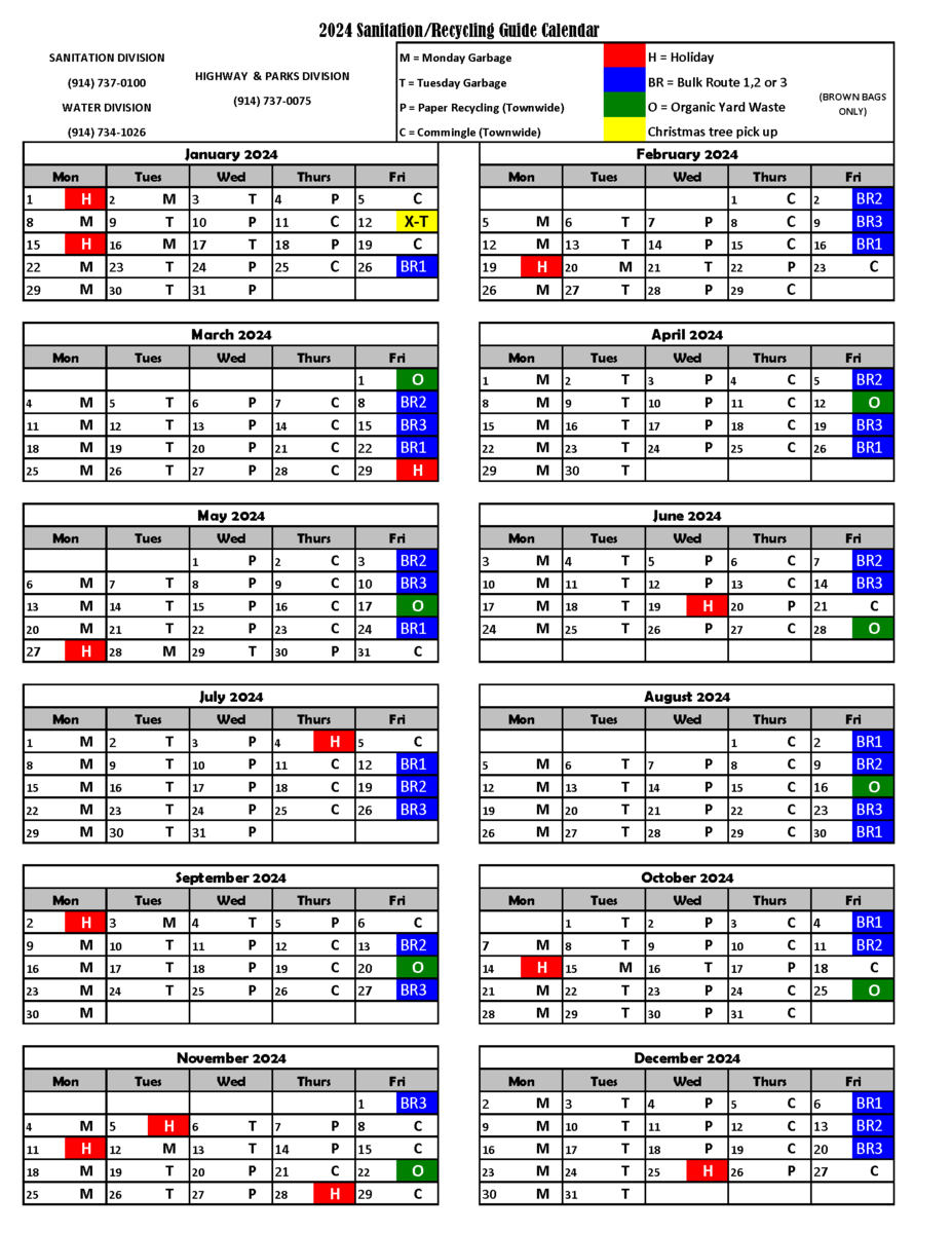 2024 Sanitation/Recycling Guide Town of Cortlandt, NY News